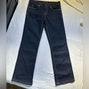 Dark Indigo Flare Jeans - Women's Wide Leg Denim